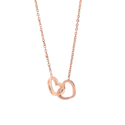 Double Heart Forever Necklace
